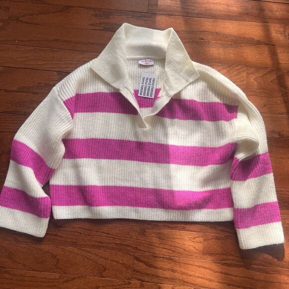 New With Tags Butter Melon Striped Sweater Size Women’s Small - Picture 3 of 6